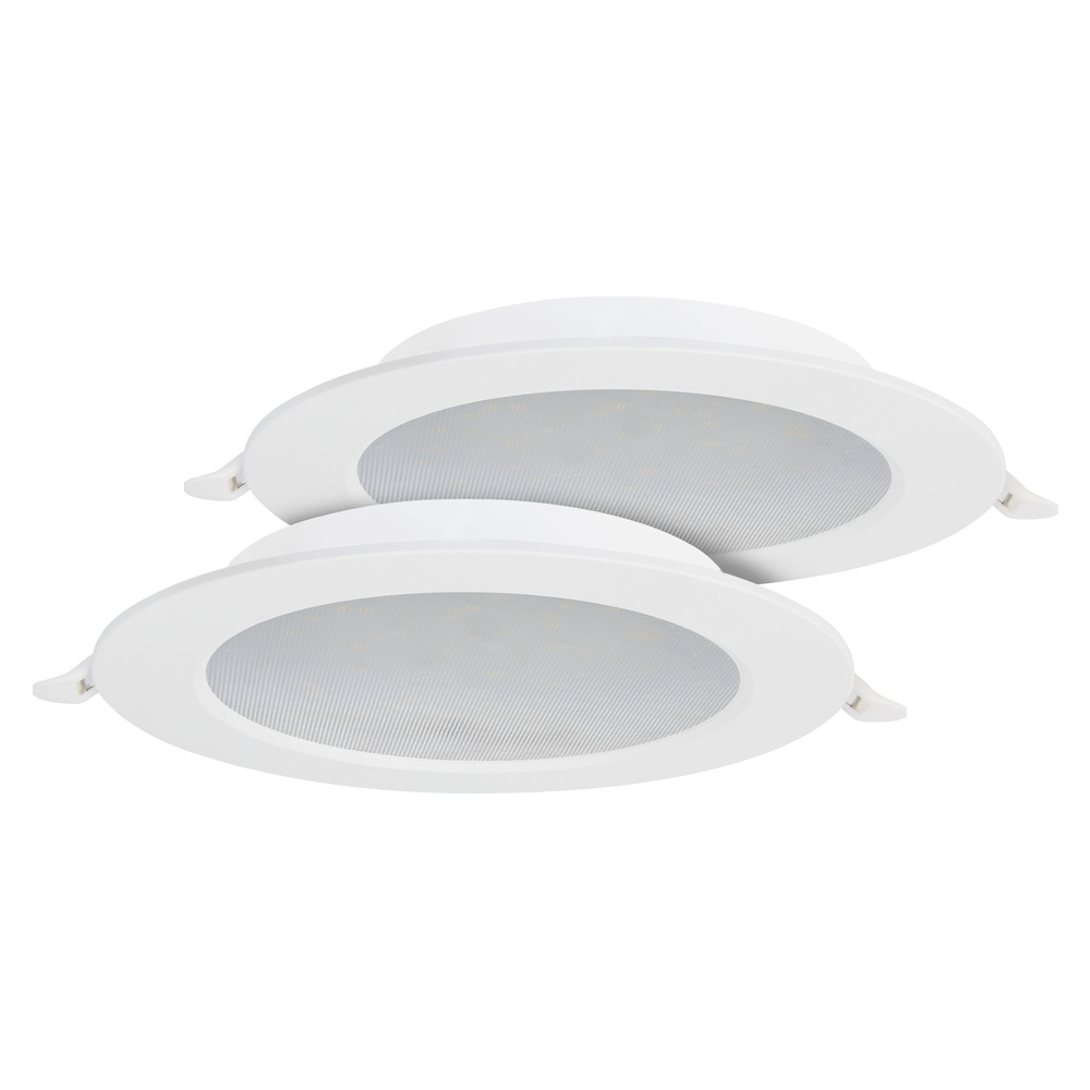 Oprawa LED wpuszczana AURA PRIZMA dwupak 2x12W biała 2700K  | 425.000.012 | HOROZ