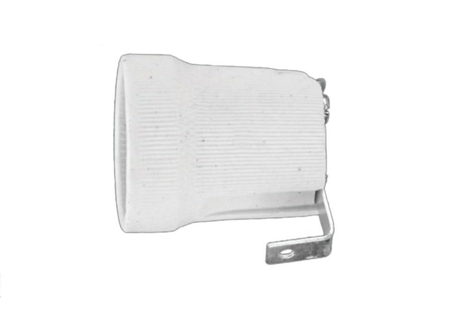 Oprawka porcelanowa ceramiczna E27 typ 426 z blaszką D.3009A Pawbol
