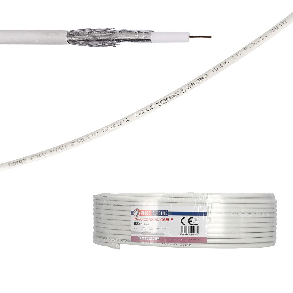 Kabel koncentryczny RG6 64 1,02/4,8/6,8 PVC | HOROZ
