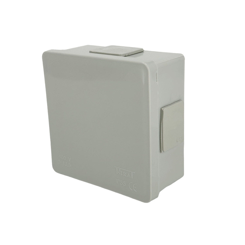 Puszka natynkowa 86x86x40mm IP55 4 wlotów klik dławiki gumowe szara VP-01 EDO777907 EDO Technic