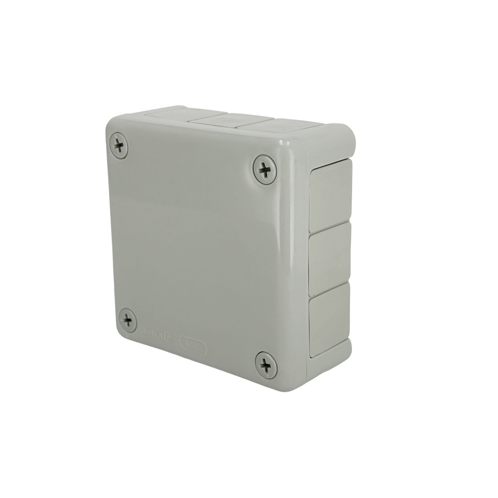 Puszka natynkowa 98x98x42mm IP55 12 wlotów dławiki gumowe szara VP-41 EDO777927 EDO Technic