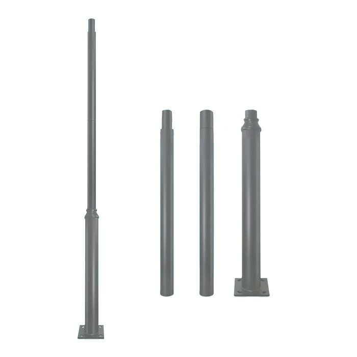 Słup oświetleniowy BASE SV 3m Fi 60 mm szary Kobi