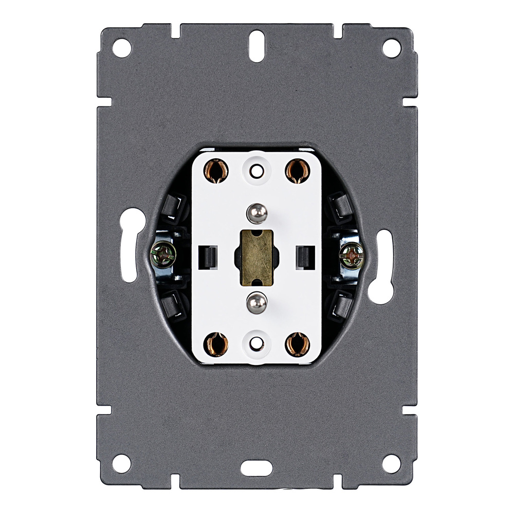 Mechanizm gniazda podwójnego z uziemieniem 2x2P+Z ViPlast