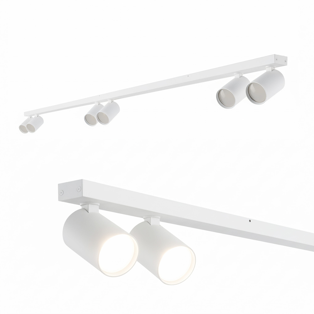 6-krotna punktowa oprawa sufitowa typu spot MALGA 6 LINE WHITE IP20 6xGU10 220-240V biała EDO777873 EDO Solutions