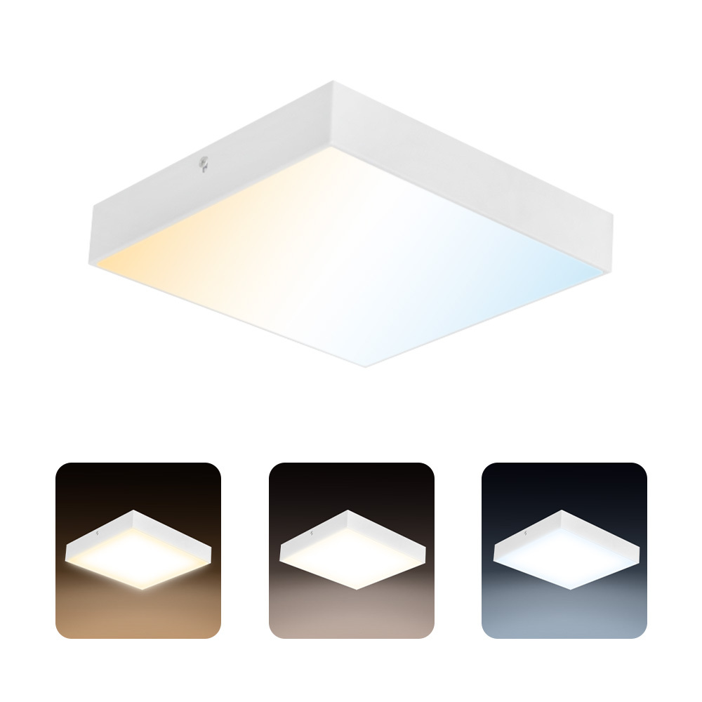 Plafon LED CATALINA/S 36W 3600lm 3CCT IP20 kwadratowy biały | HOROZ