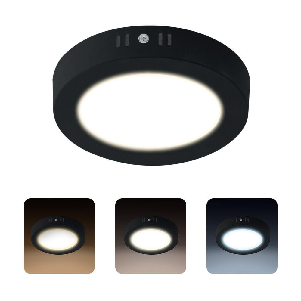 Plafon LED MILENA 18W 1660lm 3CCT IP20 okrągły czarny | HOROZ