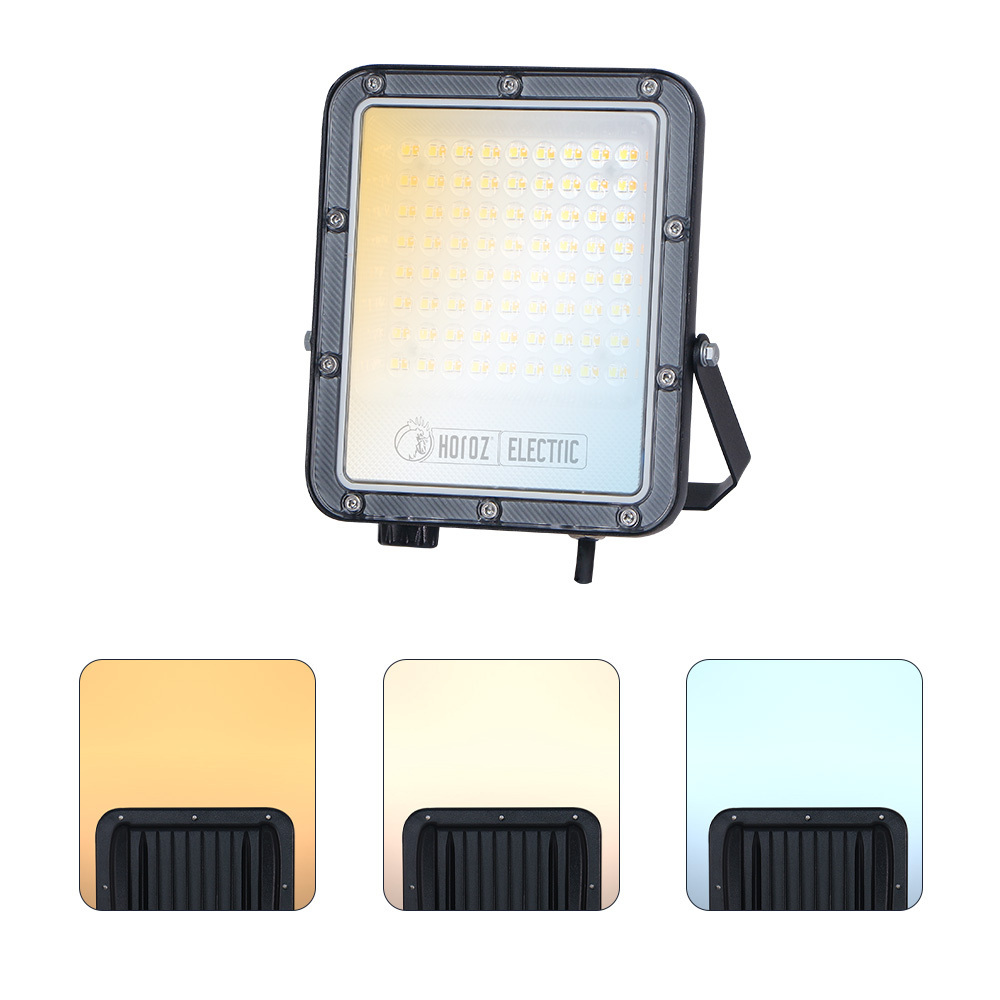 Naświetlacz LED PALLAS 50W 3CCT 6500lm IP65 145-265V| HOROZ