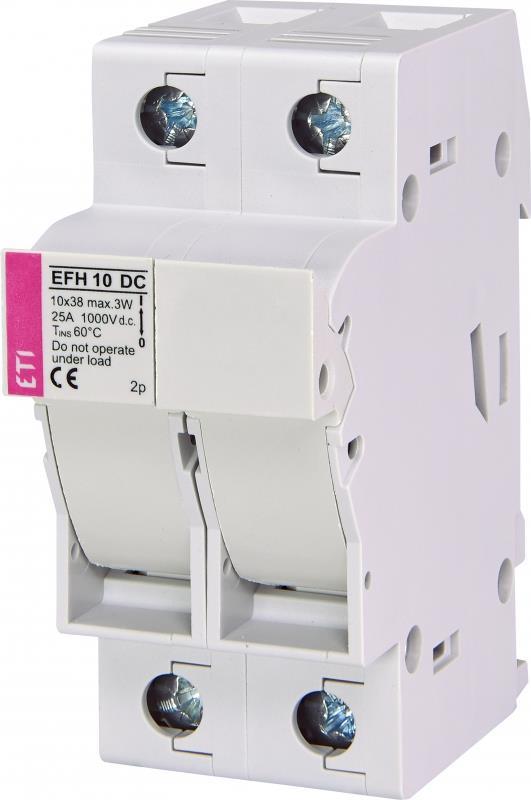 Modułowa podstawa bezpiecznikowa EFH 10 DC 2p 002540203 ETI