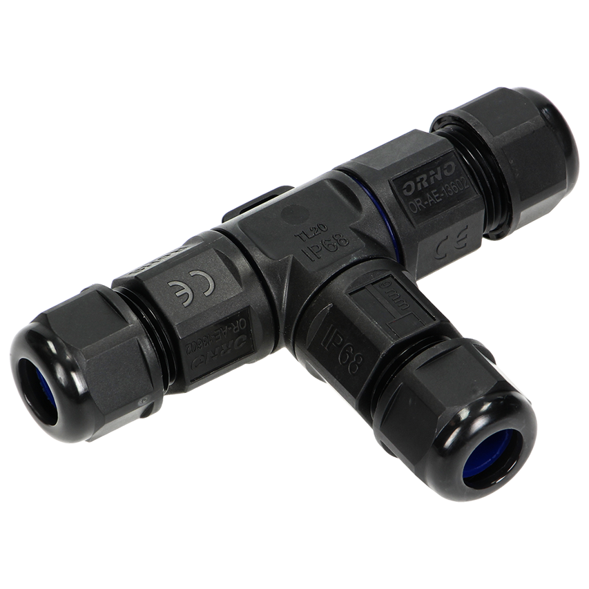 Konektor kablowy trójnik T IP68, 3x4mm², 450V/25A Orno OR-AE-13602