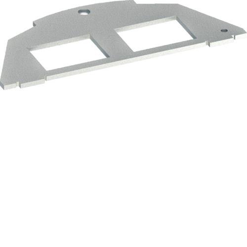 Płytka montażowa 2xRJ Typ 05 Large Keystone/ AMP 20,1x14,8 tehalit.VE-EE Hager BSM052