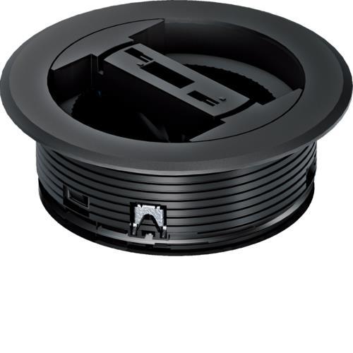 Przepust kablowy pod osłonę okrągłą >32mm tworzywo, czarny tehalit.VE-EE Hager LAR02KR9005