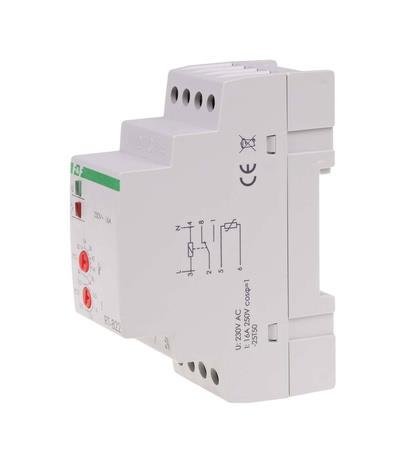 Regulator temperatury - zakres temperatur 30÷60°C - bez sondy montaz na szynie DIN, styk: 1NO/NC 230V AC