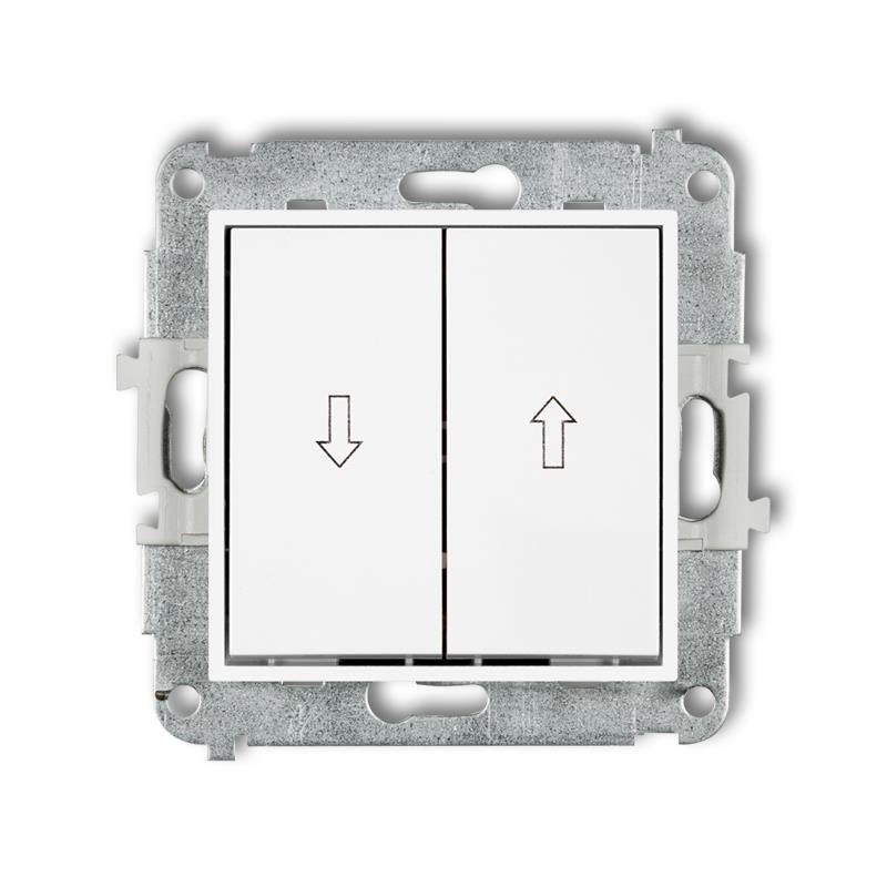 Mechanizm łącznika zwiernego żaluzjowego z podtrzymaniem biały MWP-88 Karlik MINI
