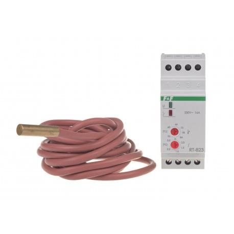 Regulator temperatury 60÷95°C 16A 230V AC RT-823 F&F