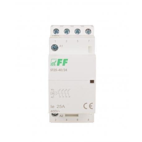 Stycznik modułowy 25A 4xNO 24V AC ST25-40-24V F&F