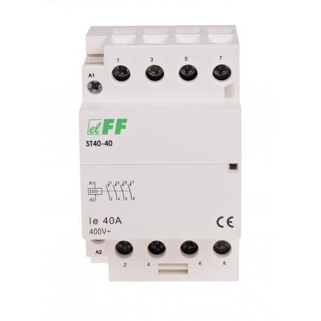 Stycznik modułowy 40A 4×NO 230V AC ST40-40 F&F