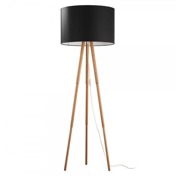 Lampa Podłogowa Tokyo 1 PŁ Buk/Czarny 5286 E27 TK Lighting
