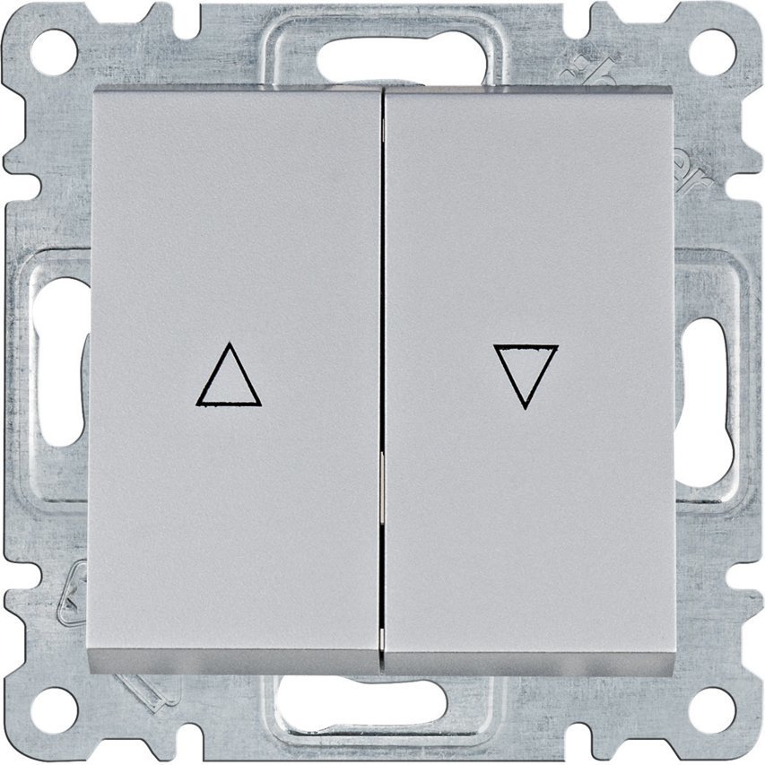 Łącznik żaluzjowy monostabilny (zwierny), srebrny WL0322 Lumina Hager