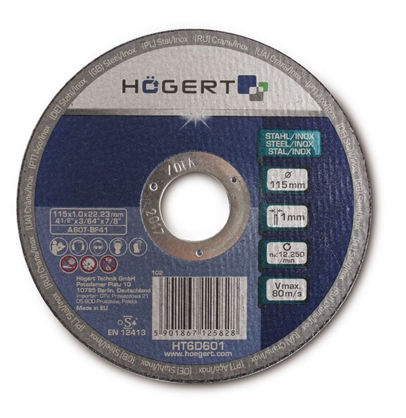 Tarcza korundowa 230 mm do metalu/inoxu 1.9 mm HT6D604 HOGERT