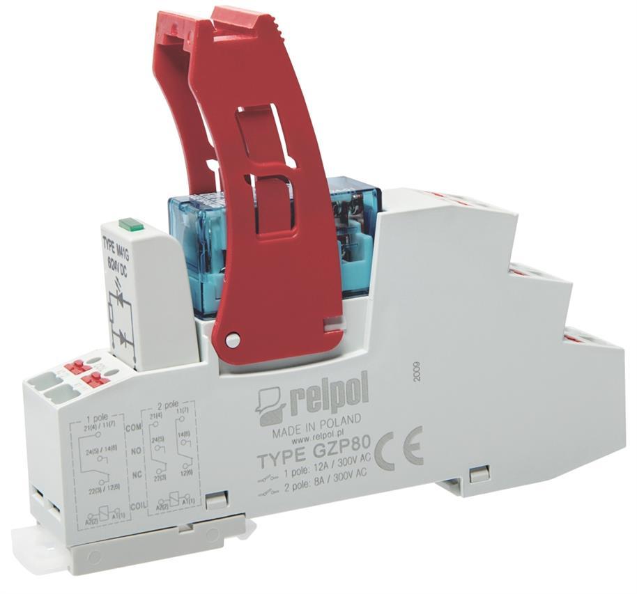 Przekaźnik interfejsowy PUSH-IN 1P 24V 16A 24V DC 864993 Relpol ...