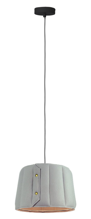 Lampa wisząca mała Vitoria E27 szary LP-6030/1P Light Prestige