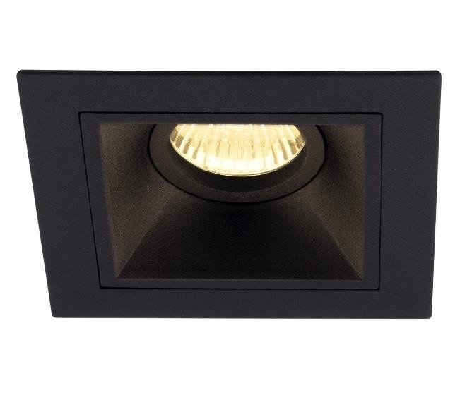 Lampa podtynkowa Hit I GU10 kwadratowa czarny H0090 Maxlight