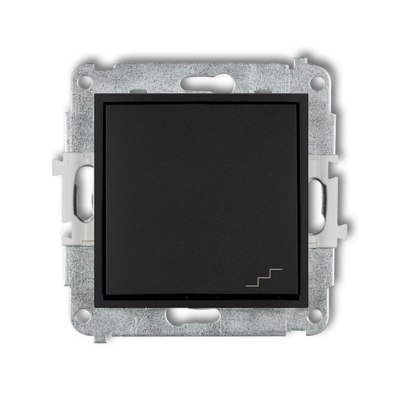 Mechanizm łącznika schodowego czarny mat 12MWP-3 Karlik Mini