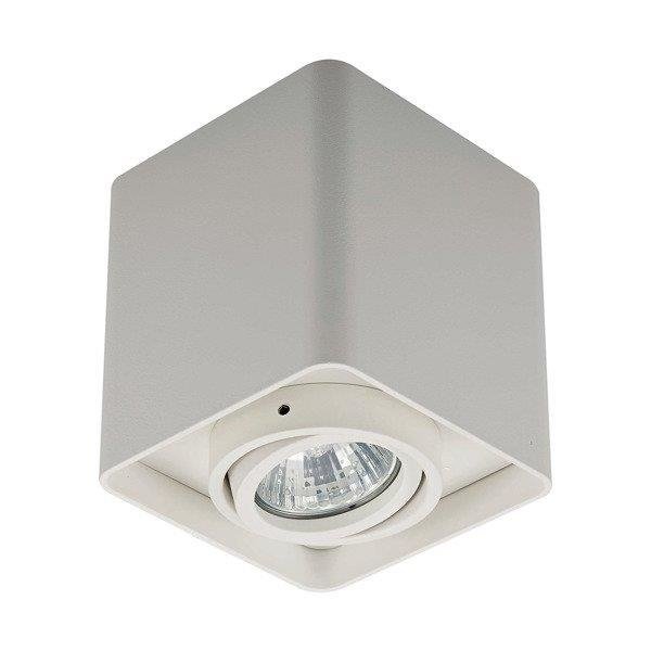 Lampa sufitowa punktowa Spot biały kwadrat zaokrąglony 10cm 1xGU10 Zuma Line Quadry Sl 1 Spot 20039-WH