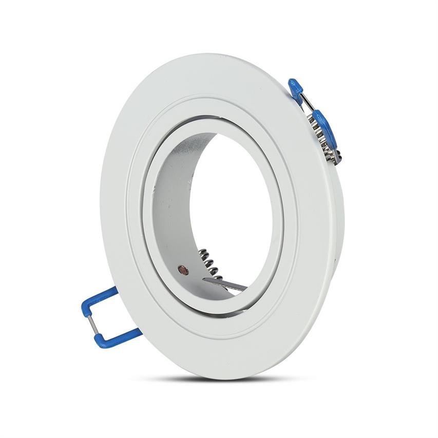 Oprawa podtynkowa GU10 FITTING okrągła biała V-TAC