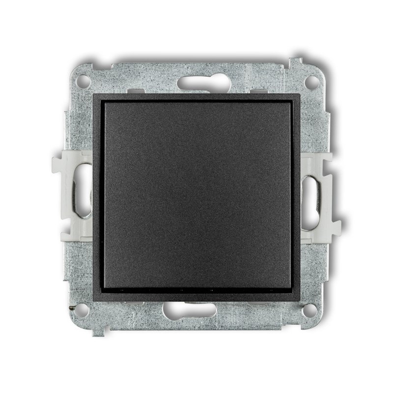 Mechanizm łącznika schodowego (bez piktogramu) czarny mat 12MWP-3.1 Karlik Mini