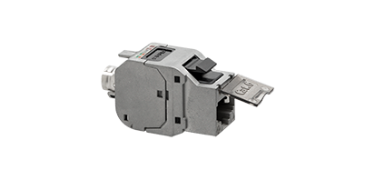 Wkład gniazda komputerowego RJ45 kat. 6 FTP/STP (ekranowany) z przesłoną przeciwkurzową Kontakt Simon FBRJ456ekr