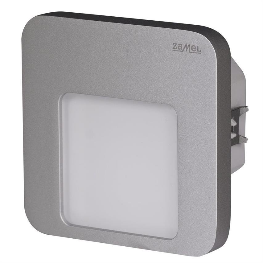 Oprawa LED Moza podtynkowa 230V AC, kolor aluminium, biała neutralna 01-221-17 Ledix Zamel