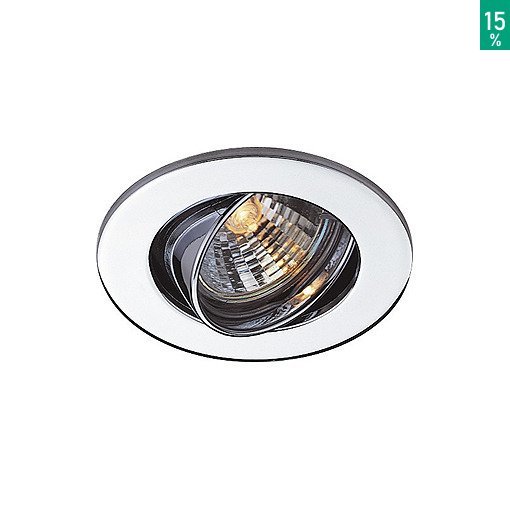 Oprawa, oczko downlight MR11 okrągła, srebrnoszara, max 20W Spotline