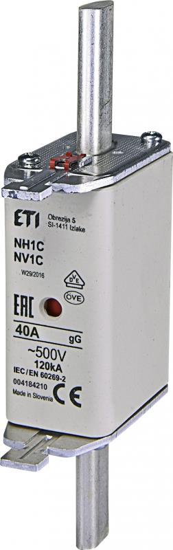 Wkładka topikowa NH1C gG 40A/500V ETI Polam