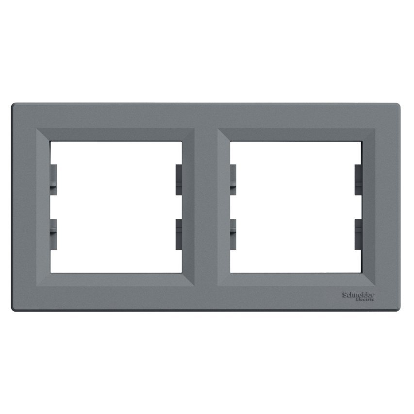 Ramka 2-krotna pozioma stal Asfora Schneider EPH5800262