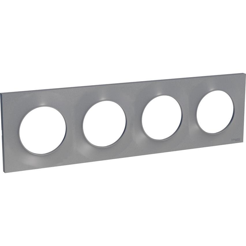 Ramka 4-krotna, aluminium Odace