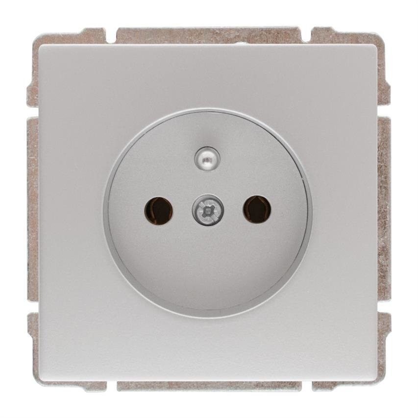 KOS | Kos 66 | Aluminium | Gniazdo pojedyncze z uziemieniem, 664034
