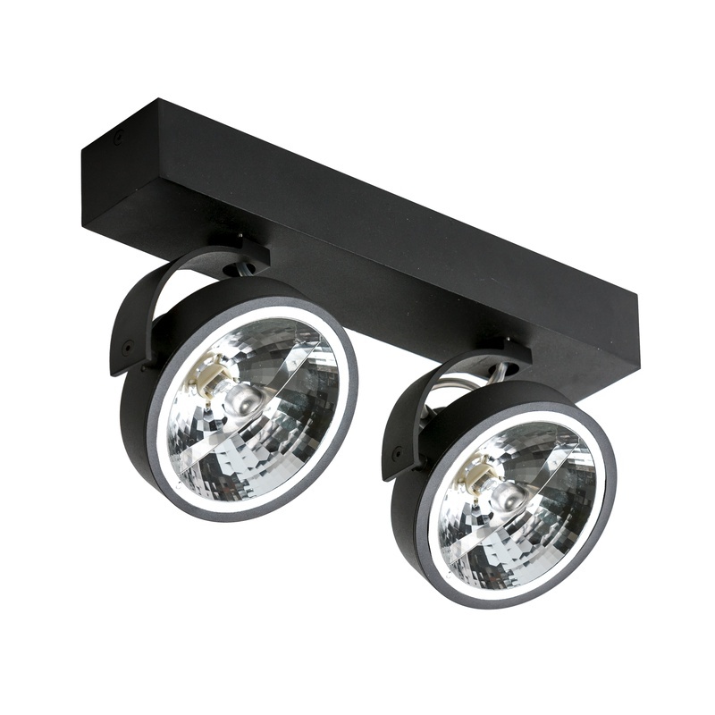 Reflektor Jerry 2 12V czarny Azzardo GM4205-12V
