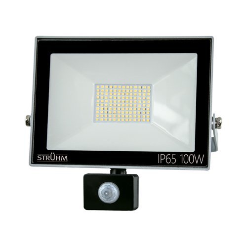 Naświetlacz KROMA LED S z czujnikiem ruchu 100W GREY 4500K STRUHM 03608