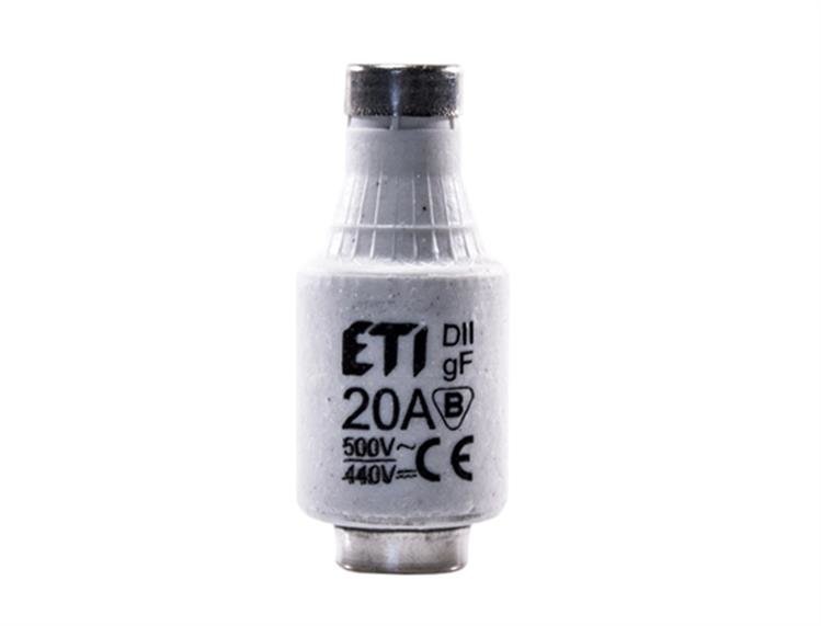 Wkładka topikowa, bezpiecznik 20A BiWts, DII, gF - AC500V/DC440V ETI Polam