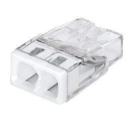 Szybkozłączka Wago Compact 2x0,5-2,5 mm2 transparentna 2273-202