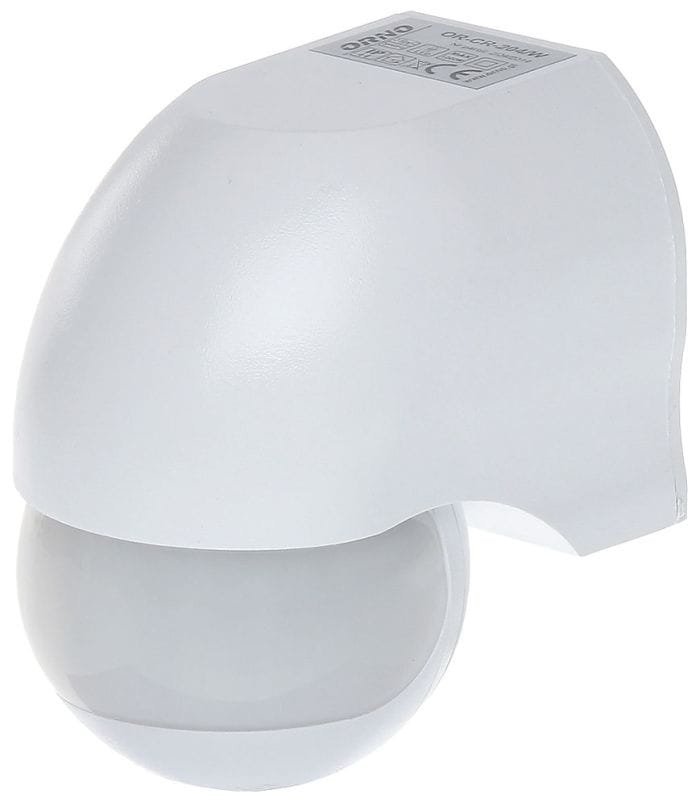 Czujnik ruchu z regulacją pionową i poziomą 180°, IP44, biały, OR-CR-204/W, Orno
