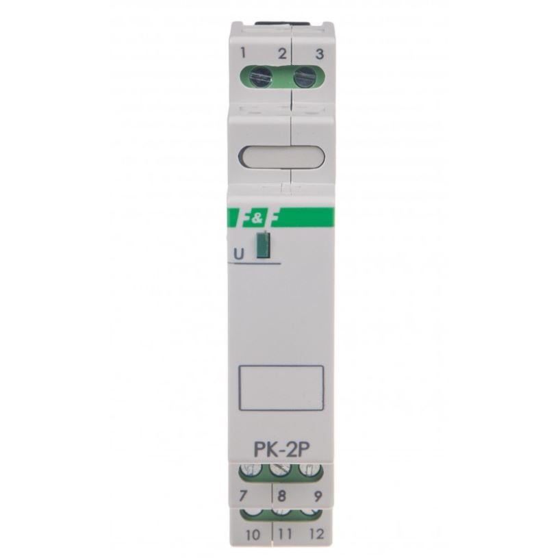 Przekaźniki elektromagnetyczne 12V AC/DC, styk 2P 2x8A PK-2P/12V F&F