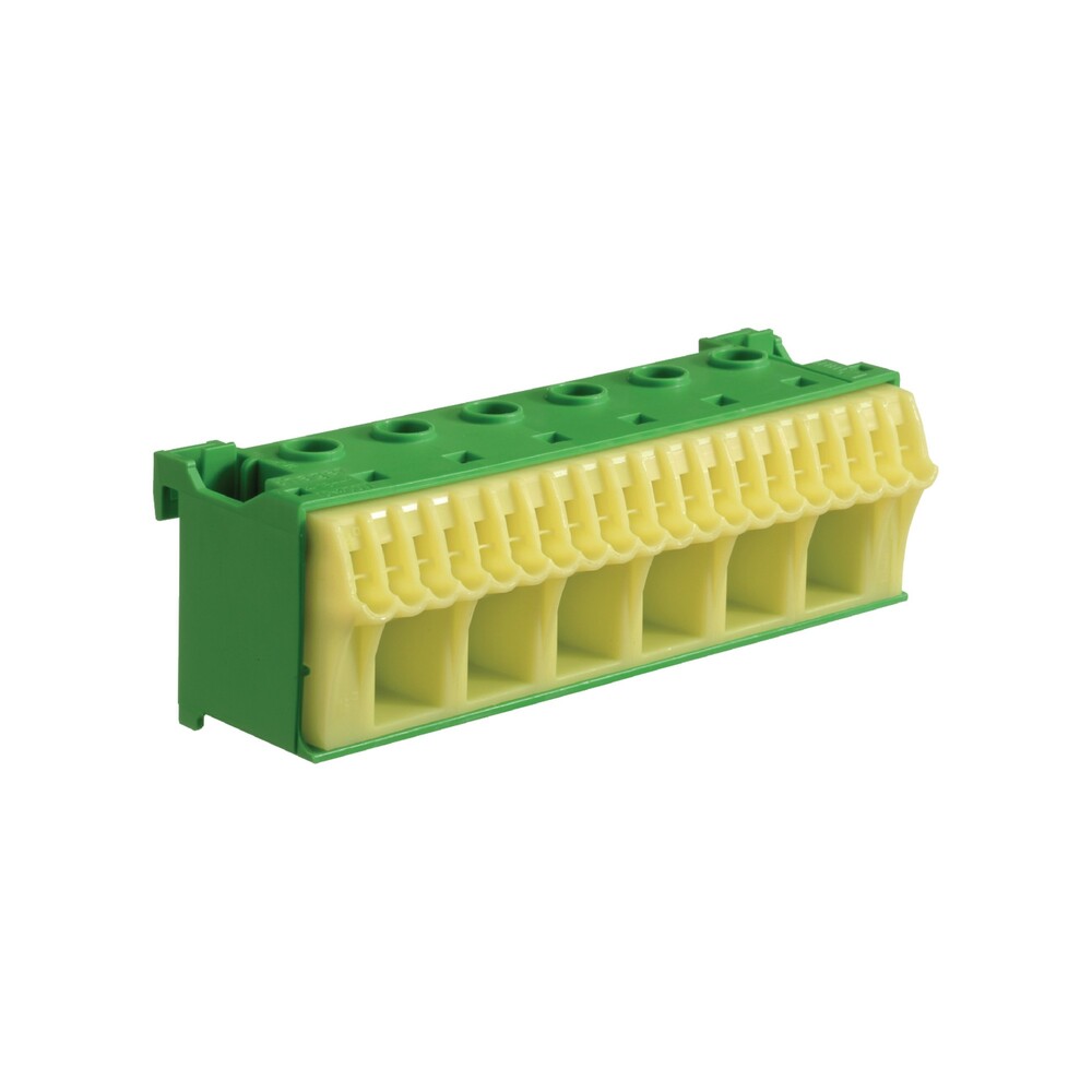 QuickConnect Blok samozacisków ochronny, zielony, 6x16 + 20x4 mm2, szer. 105 mm KN26E Hager