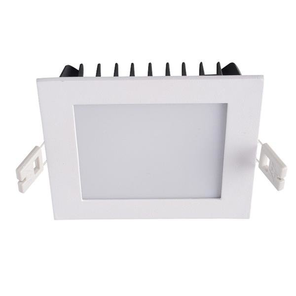 Oprawa sufitowa wpuszczana LED Gobby downlight 14W kwadrat biały aluminium Italux TH0750 14W 1200LM 3000K S.WH