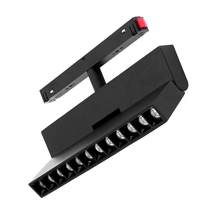 Lampa z diodami do szyn magnetycznych łamana 12W 3000K 1440lm czarny DDCX-GDZD12