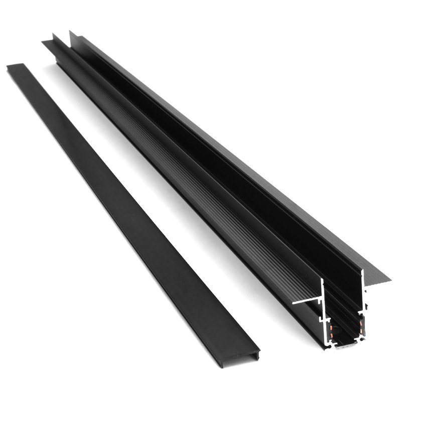 Szyna magnetyczna 2m podtynkowa czarna LL-20A