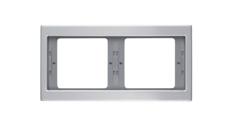 K.5 Ramka 2-krotna, aluminium, pozioma Berker
