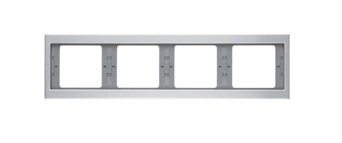 K.5 Ramka 4-krotna, aluminium, pozioma Berker