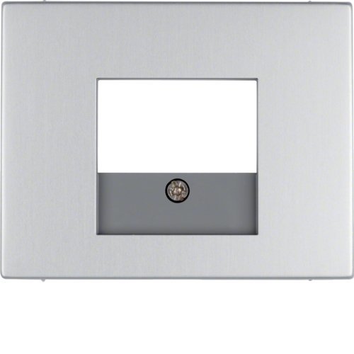 K. Płytka czołowa do gniazda głośnikowego i USB, aluminium Berker